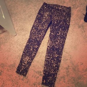 Leopard Print Skinny Jeans